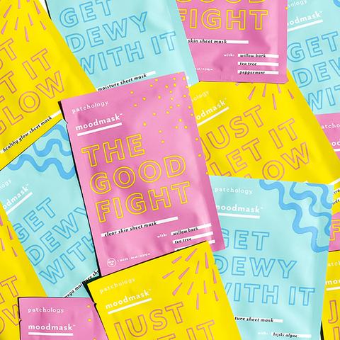 Patchology Canada Mississauga Toronto Best Face masks sheet masks hydrating masks hydrating sheets masks skincare canada patchology sheet masks Kiss Kiss Kit Get Dewy with it The Good Fight Just Let it glow 