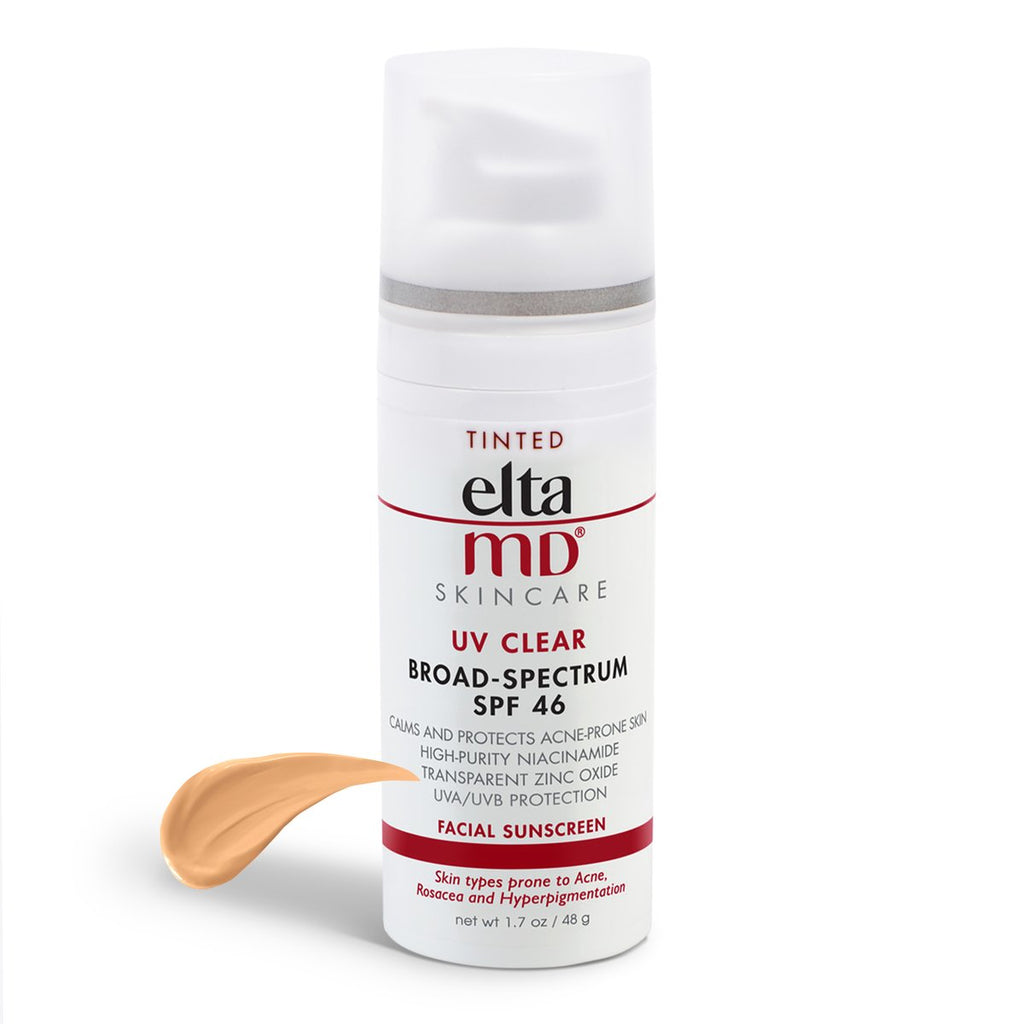 uv clear eltamd tinted mineral spf facial sunscreen acne rosacea mississauga toronto broad spectrum
